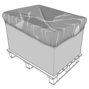 Food Grade Breathable Elasticated Pallet Covers Box of 10